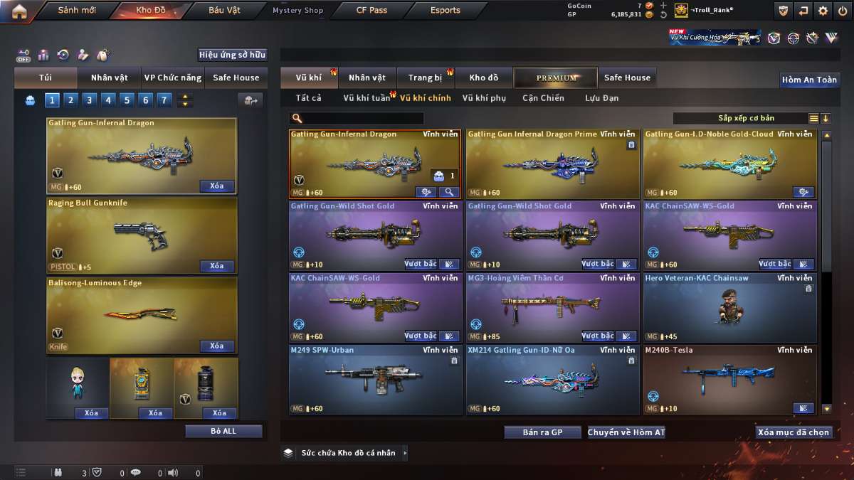 shop acc cf uy tin gia re